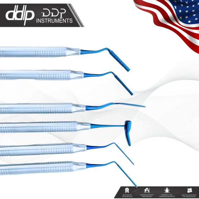 Dental BONE GRAFT/PACKER SET Of 6 Grafting Plugger Scoop Instrument