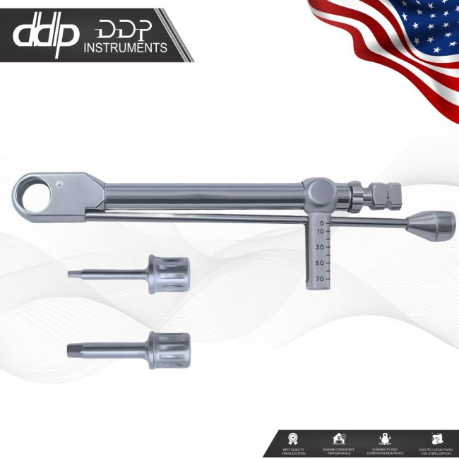 10-70 NCM Dental Implant Torque Wrench Ratchet Dental Instrument With Drivers