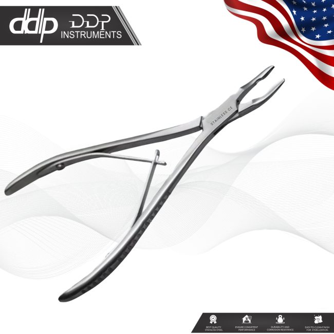 Micro Friedman Bone Rongeur Curved Surgical Dental 1.3mm Jaw German Grade