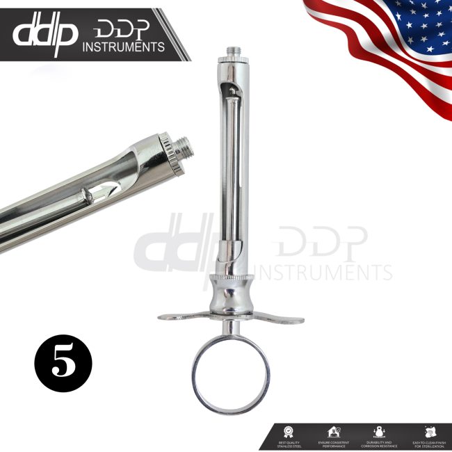 5 Pcs Self-Aspirating Dental Anesthetic Syringe Set CW Type 1.8CC