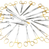 GERMAN 82 PCS GOLD HANDLE GENERAL SURGERY SPAY PACK DENTAL SURGICAL INSTRUMENT KIT