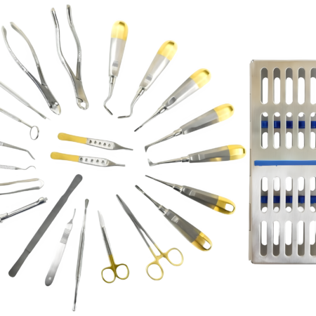 GERMAN 23 PC ORAL DENTAL SURGERY EXTRACTING ELEVATORS FORCEPS INSTRUMENT KIT SET