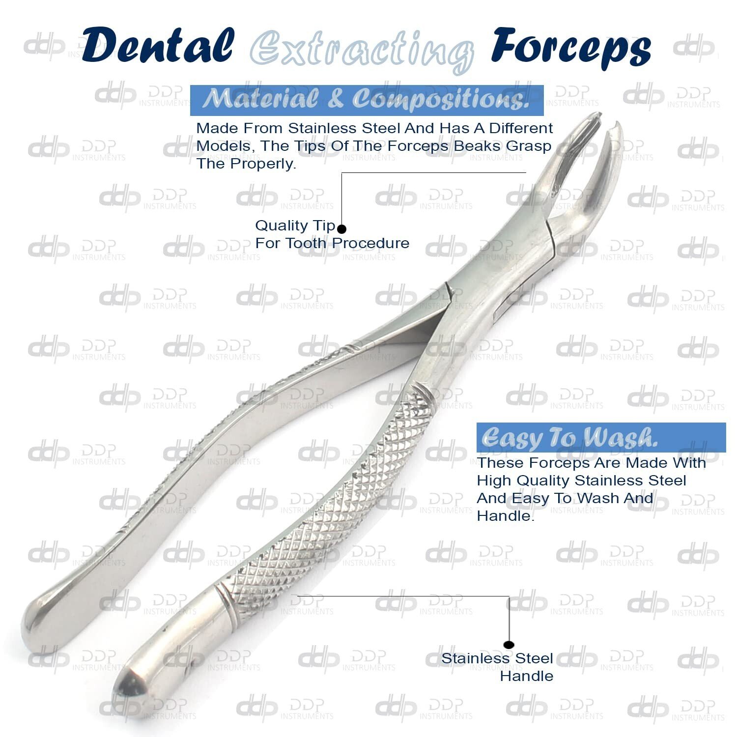 1 New Dental Extracting Forceps-Upper Molars Right Fig 17 Instruments - Image 6