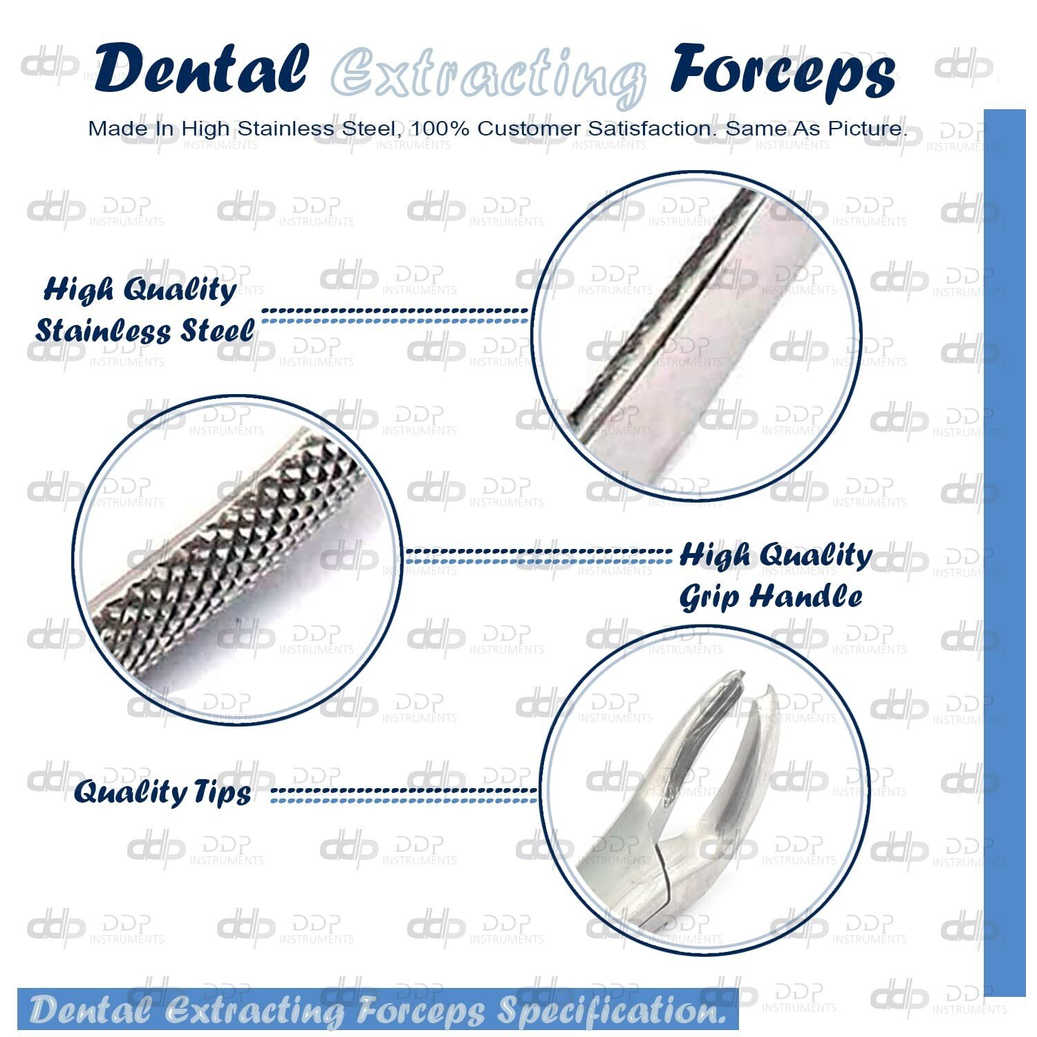 1 New Dental Extracting Forceps-Upper Molars Right Fig 17 Instruments - Image 7