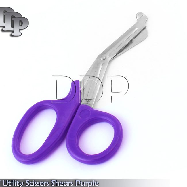 1 Piece EMT Utility Scissors 5.5" (Purple Handle) Surgical Instruments