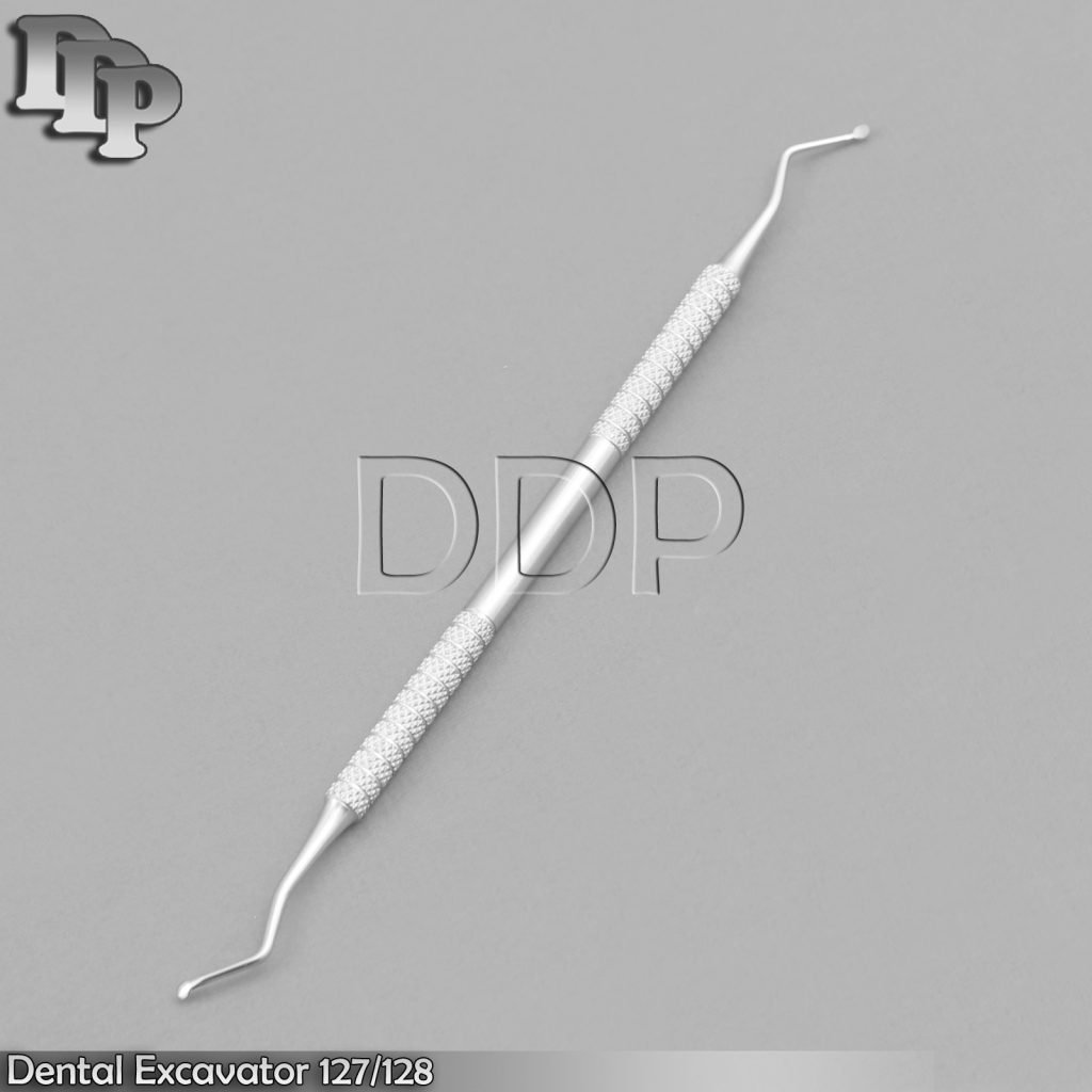 10× Dental Excavator 127/128, Restorative Double Ended Spoon 2mm Instrument