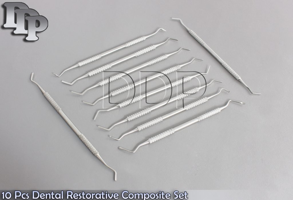 10 Pcs Dental Restorative Composite & Plastic Filling Root Canal Intruments