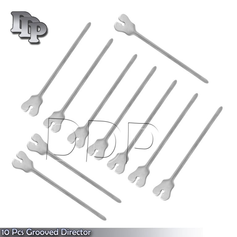 10× Surgical Dental Grooved Director Probe tip and Tongue Tie 5" New Instruments