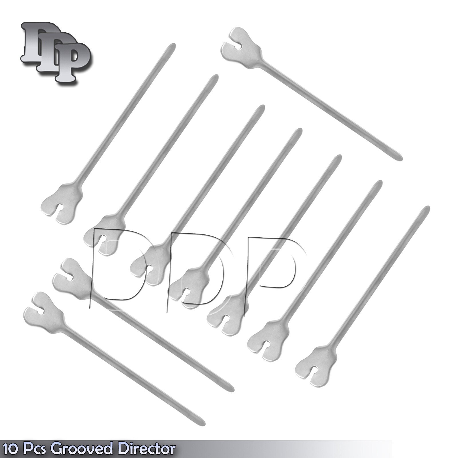 10× Surgical Dental Grooved Director Probe tip and Tongue Tie 5" New Instruments