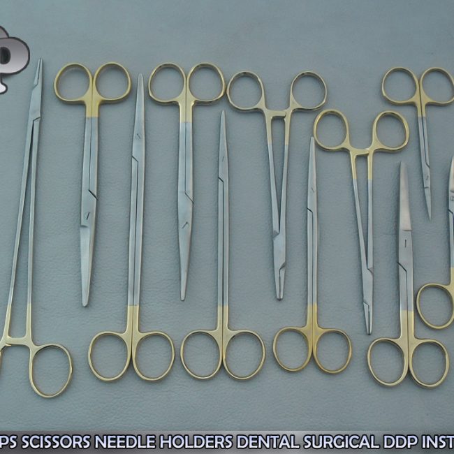 10 T/C FORCEPS SCISSORS NEEDLE HOLDERS DENTAL SURGICAL DDP INSTRUMENTS