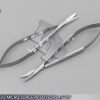 2 O.R GRADE CASTROVIEJO MICRO SURGERY SCISSORS 4.5" CV SURGICAL INSTRUMENTS
