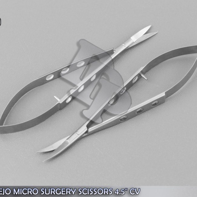 2 O.R GRADE CASTROVIEJO MICRO SURGERY SCISSORS 4.5" CV SURGICAL INSTRUMENTS