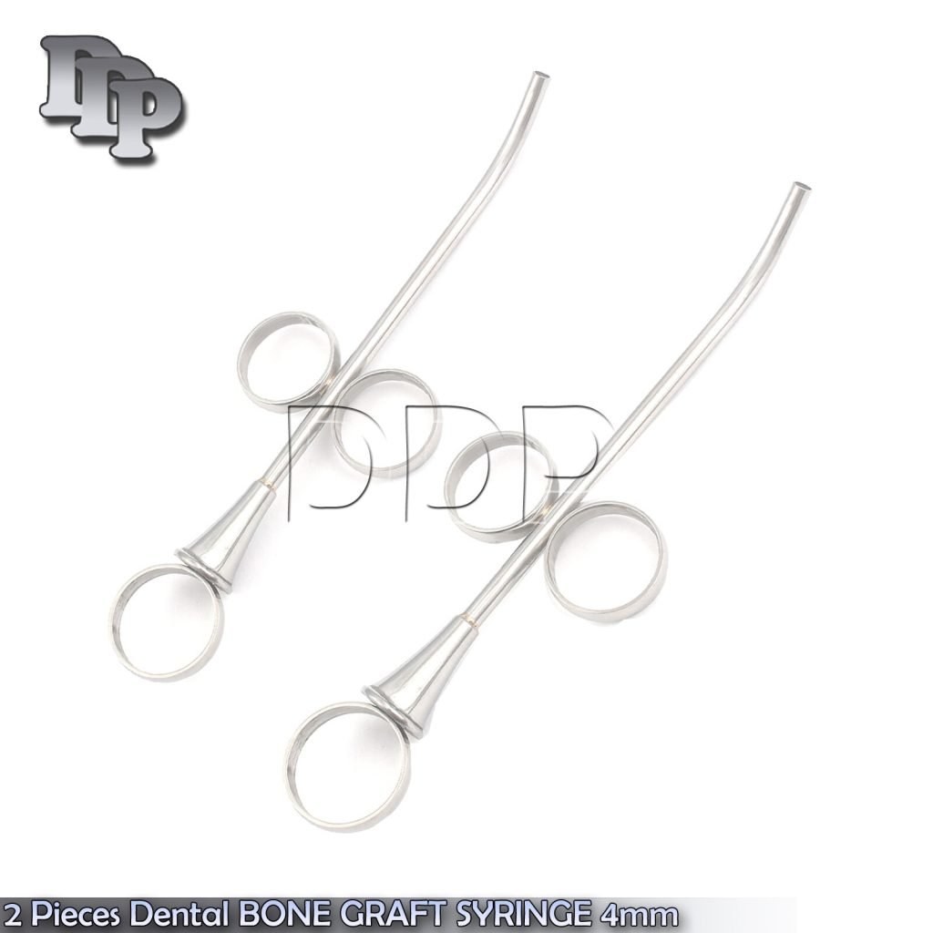 2 Pieces Of Dental BONE GRAFT Implant SYRINGE 4mm Instruments