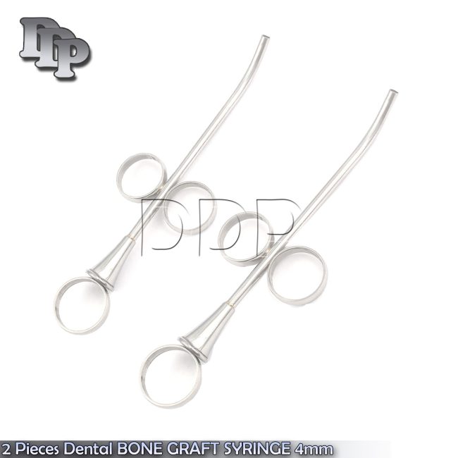 2 Pieces Of Dental BONE GRAFT Implant SYRINGE 4mm Instruments