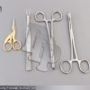4 Pcs New Body Piercing Forceps Scissors Set SPONGE CLAMP