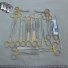 50 PCS GOLD HANDLE GENERAL SURGERY SPAY PACK DENTAL SURGICAL INSTRUMENTS