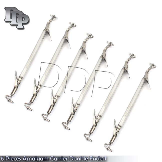6 Pieces Of AMALGAM CARRIER Double Ended Mini 1.5mm / Regular 2mm