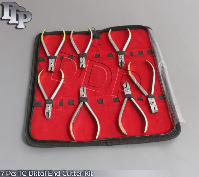 7 Pcs TC Distal End Cutter Kit Orthodontic Dental Instruments