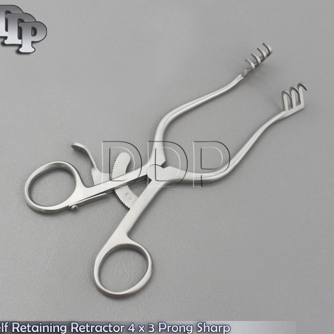 Adson Self Retaining Retractor Blunt 3x4 Prongs 8'' (20cm)