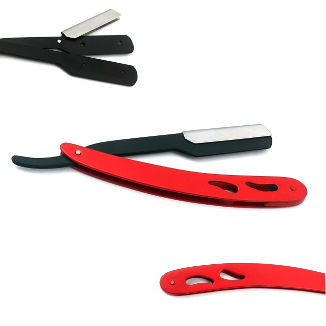 Barber Wet Shaving Razor Straight Men Cut Throat Safety +10 Blades BTS-703