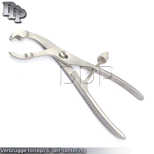 Bone Holding Verbrugge forceps 6" Self-Centering With Speed Lock Orthopedic Surg
