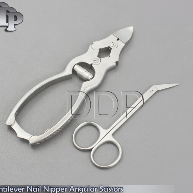 Cantilever Nail Nipper Angular Scissors Manicure Podiatry Chiropody Instruments