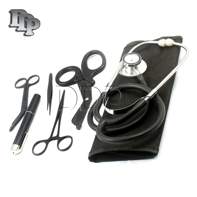 DDP Tactical Black - Military Stethoscopes And First Responder Emt Holster Inclu