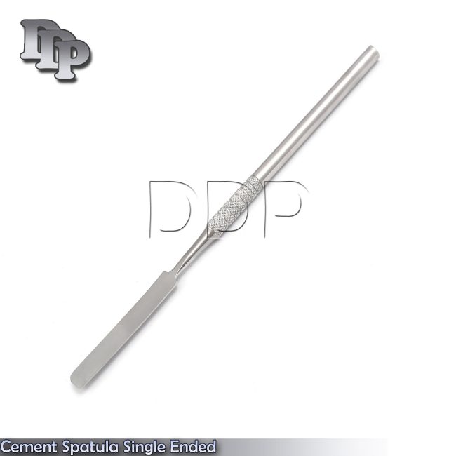 Dental Amalgam Cement Spatula Mixing Tools Round Handle Single Ended Laboratory