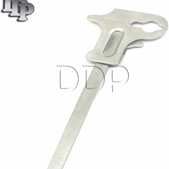 Dental Boley Sliding Gauge, Vernier Caliper Teeth Size Measuring, Rubber Dam