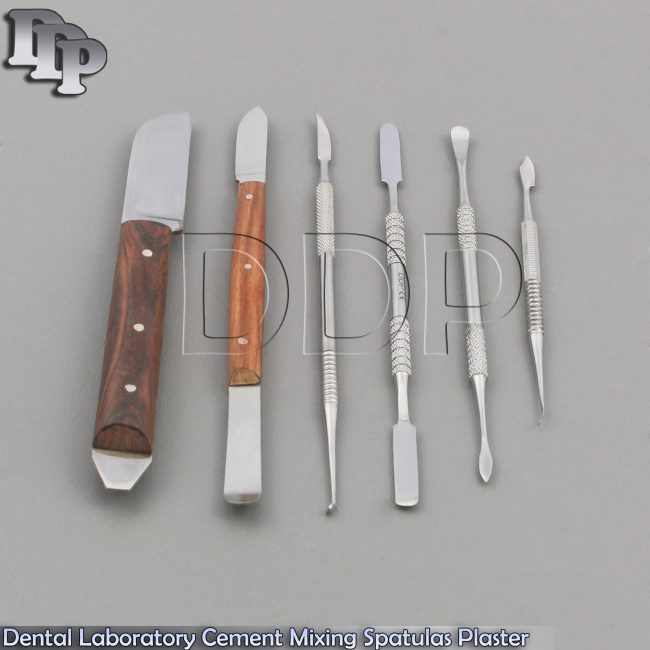 Dental Laboratory Cement Mixing Spatulas Plaster & Alginate Wax Modelling Carver