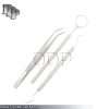 Dental Mouth Mirror Handle Explorer 23/17A Cotton Dressing Tissue Thumb Tweezer