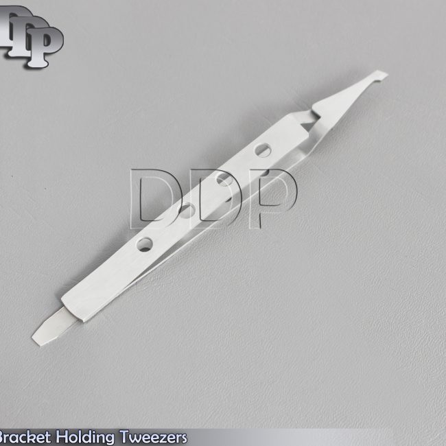 Dental Orthodontic Stainless Steel Bracket Holding Tweezers Surgical Instrument
