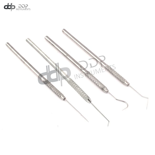Dental Scaler Pick Carbon Steel Tools ( 4 Pcs Set ) PR-381