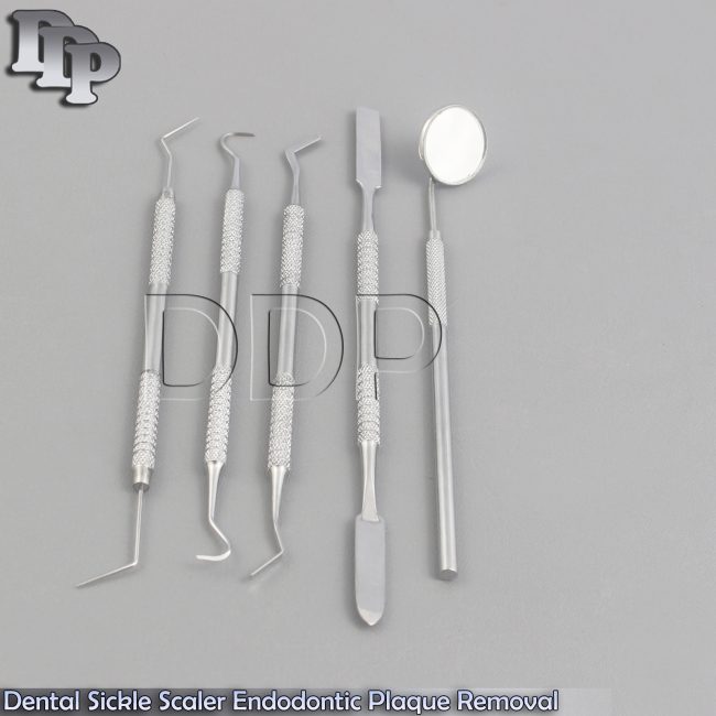 Dental Sickle Scaler Endodontic Plaque Removal Dentist Tooth Cleaning Instrument