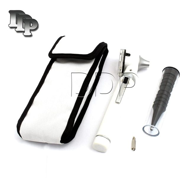 FIBER Optic Otoscope Examination LED Diagnostic ENT SET Kit-WHITE