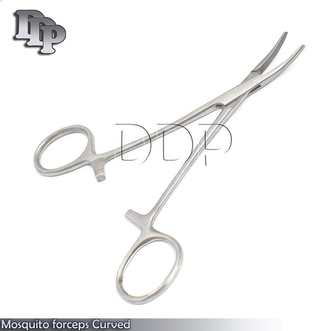 Fishing Hemostat Forceps 5" Curved Mosquito Locking Clamps German Grade