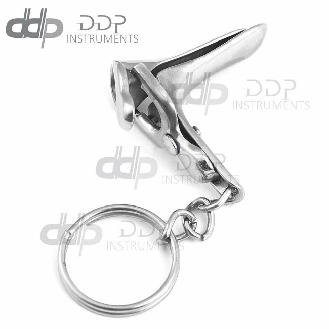 GYN Speculum keychain Stainless Steel