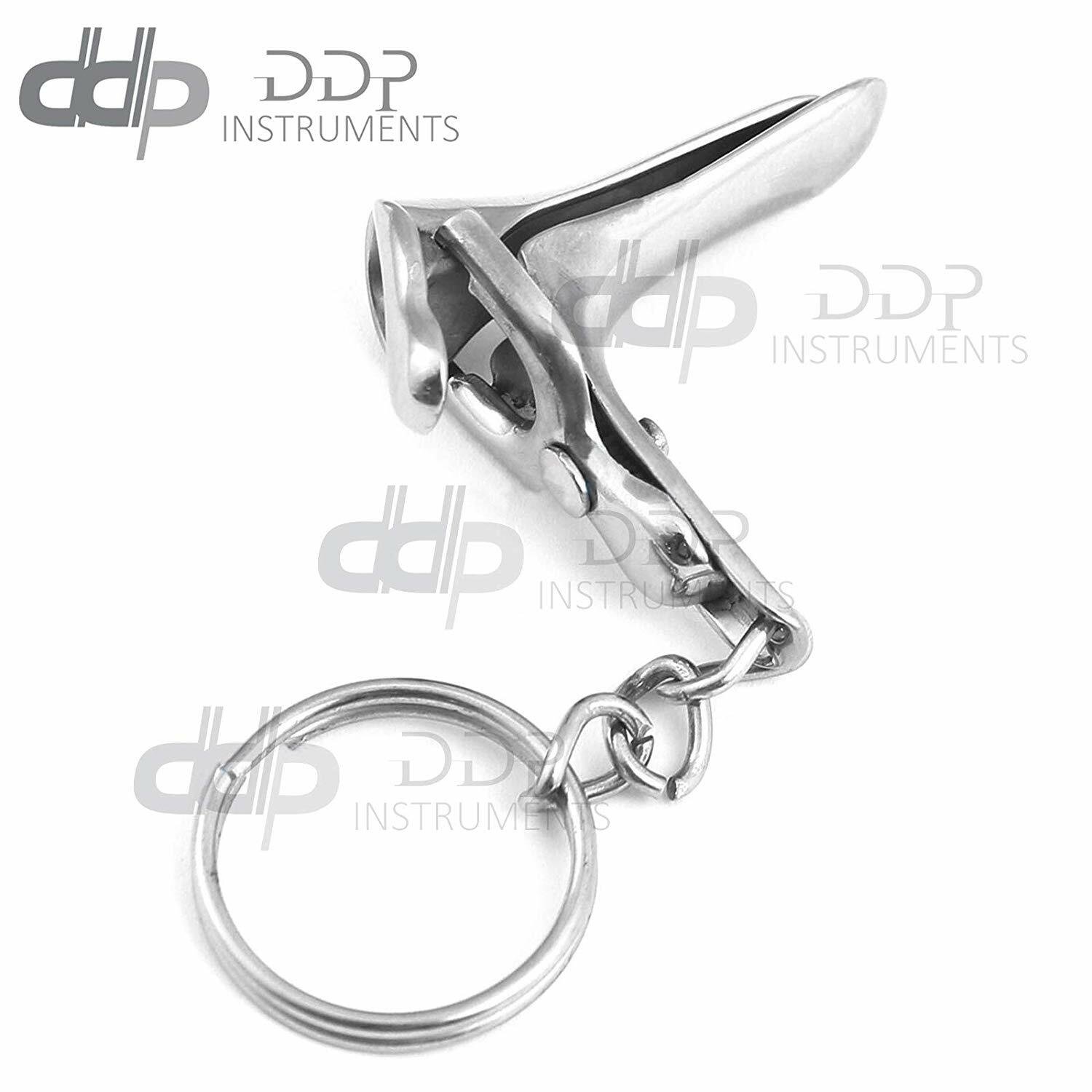 GYN Speculum keychain Stainless Steel