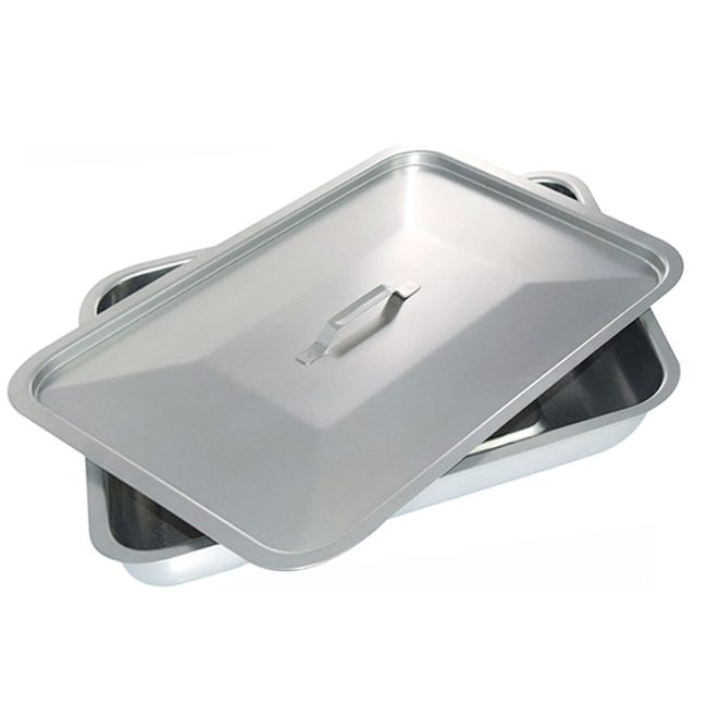 Instrument Tray With Lid Cover 6" x 10" x 2.25" New DN-2424