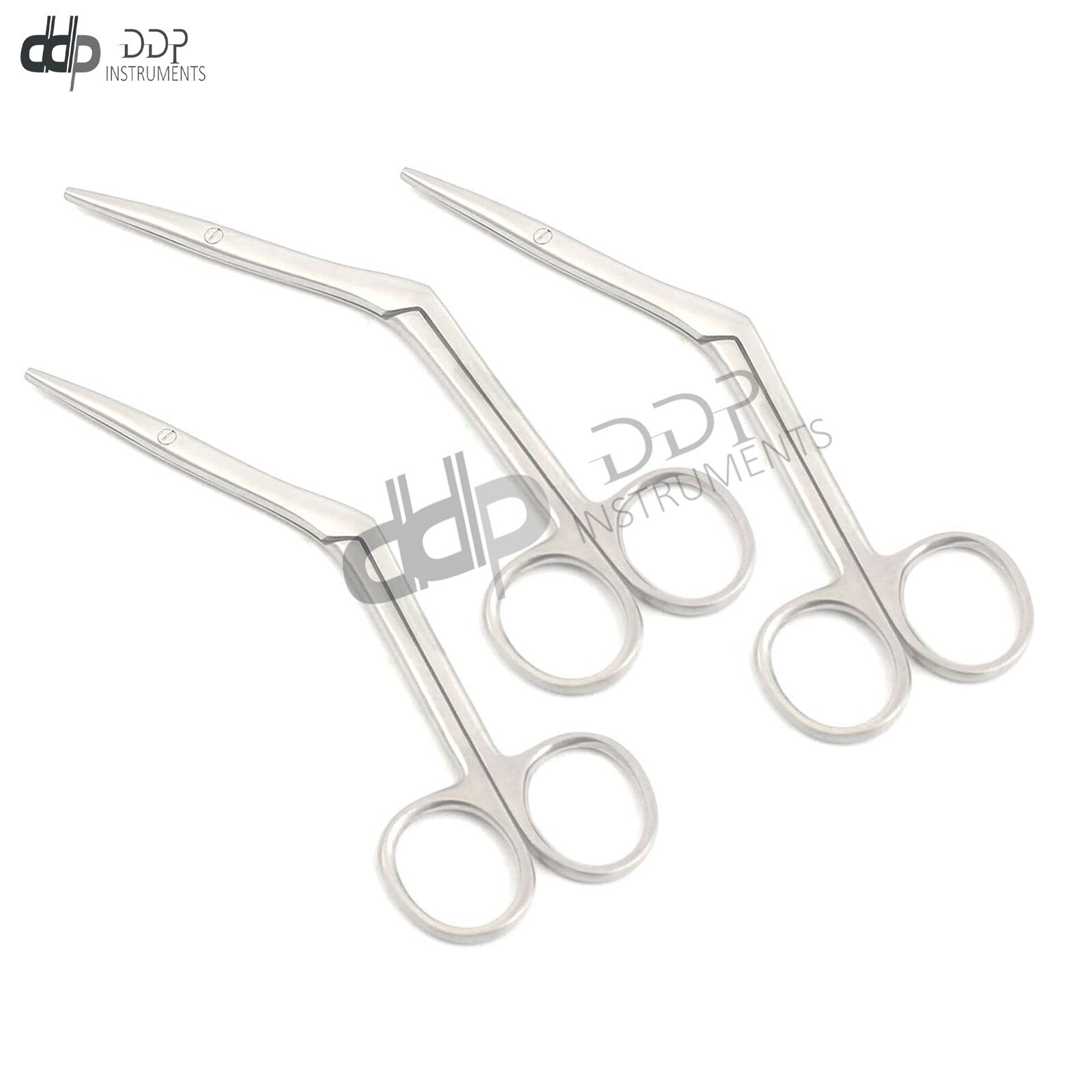 Lot Of 3 Knight Heymann Nasal Scissors 7'' Ent Surgical Medical Instruments