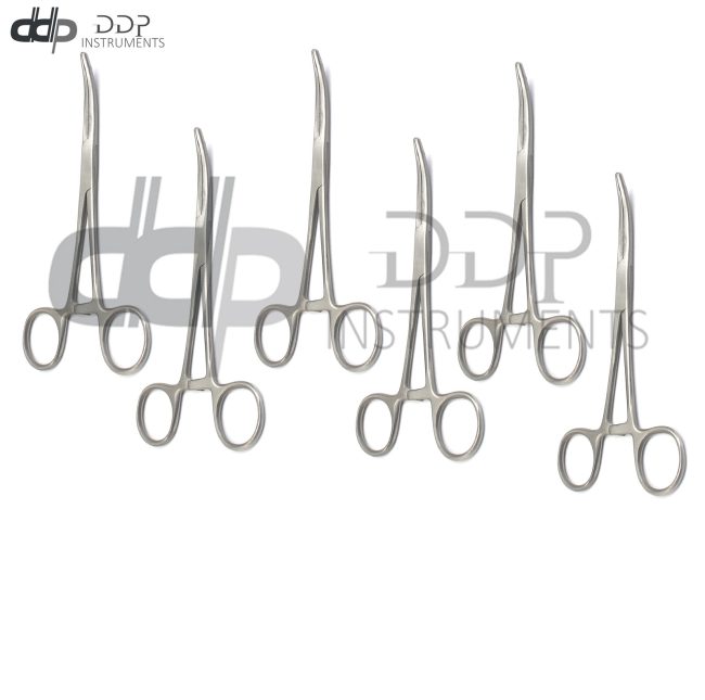 Lot Of 6 Pieces Carmalt Forceps 8" Curved Surgical Instrument Stainless Steel