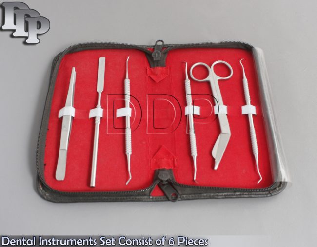 Lot of 3 Dental Instruments Set Consist of 6 Pieces Pr-121