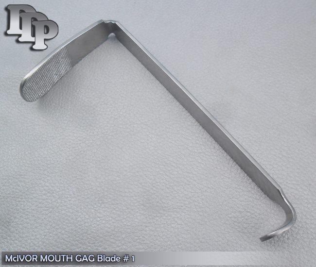 McIVOR MOUTH GAG Blade # 1 Surgical Dental ENT Tonsil Instruments