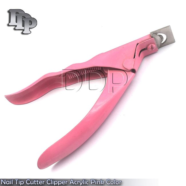 Nail Tip Cutter Clipper Acrylic Artificial Manicure NEW Pink Color, B-778