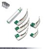 New Fiber Optic Mac Laryngoscope Set (LED Light) White Set of 6 LS-3109