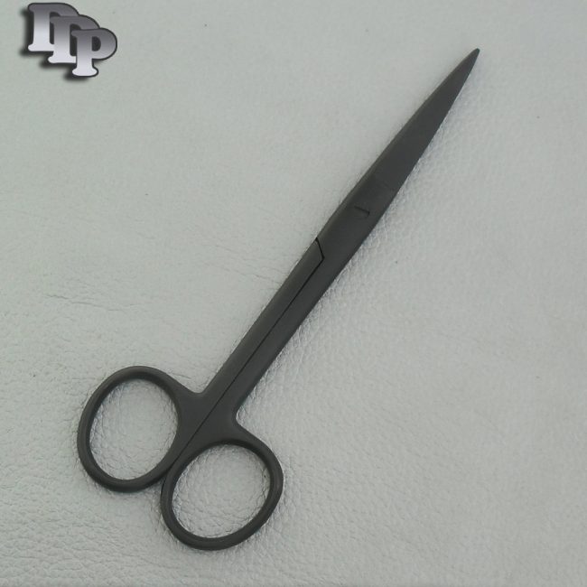 Operating Dissecting Scissor 5.5'' Sharp Sharp Black Coated Surgical Instruments