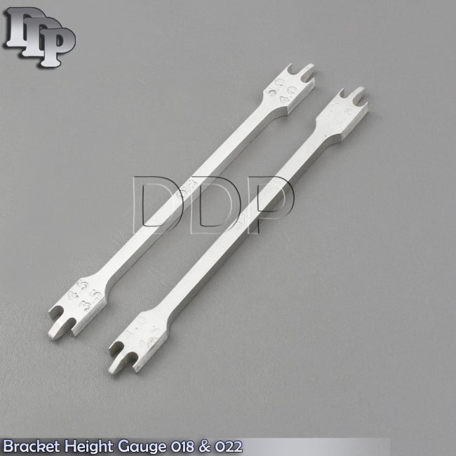 Pack of 2 - Dental Bracket Height Gauge 018 & 022 Surgical