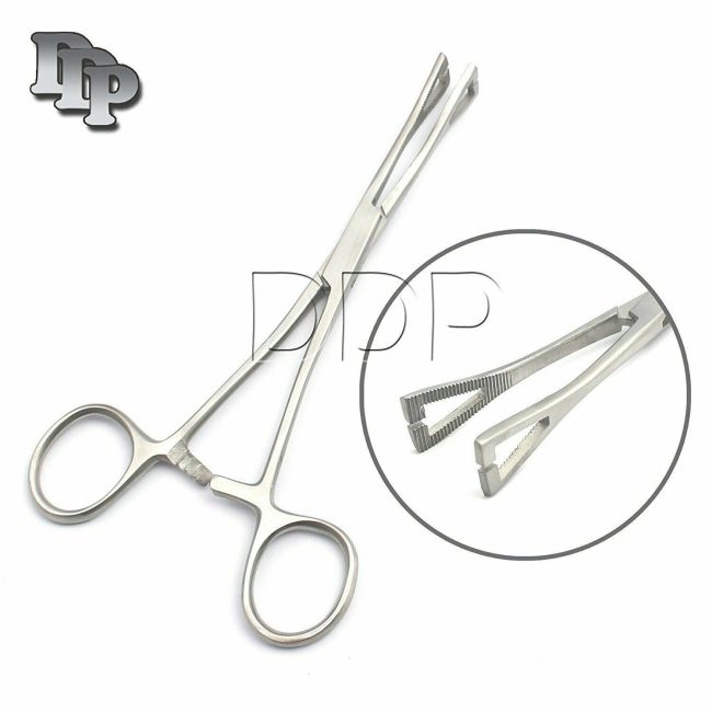 Pennington Forceps Sloted 6" Body Piercing Surgical Instruments