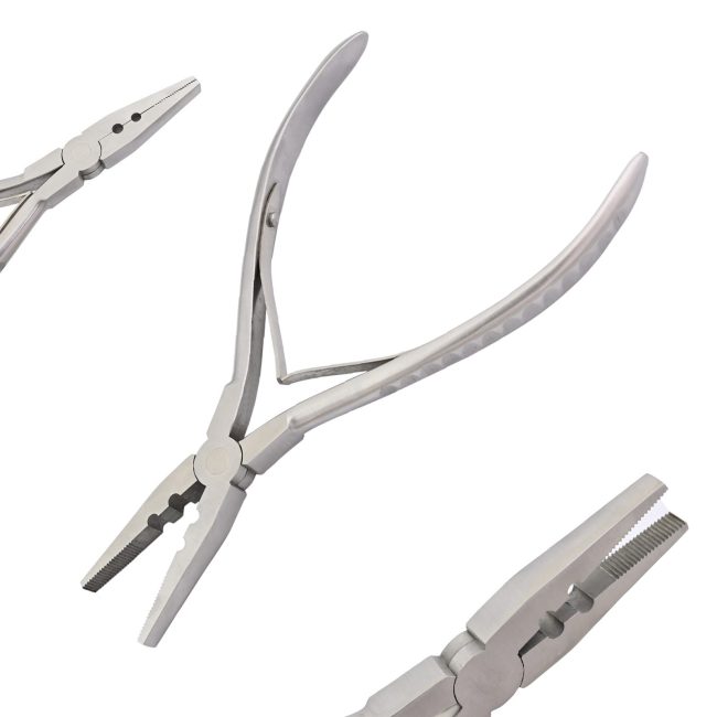 Pro Hair Extension Pliers 7'' Two Hole Link/Bead Closer Tool DP-035