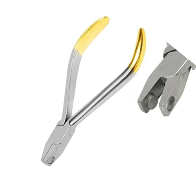 Retainer Invisible Braces Aligner Plier Gold Handle Hole Punch Pliers DN-2557